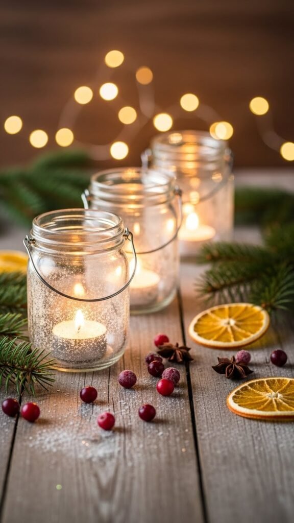 DIY Christmas Mason Jars