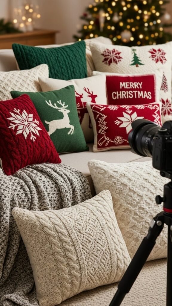 DIY Christmas Pillow Covers