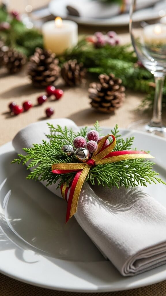 DIY Christmas Napkin Rings