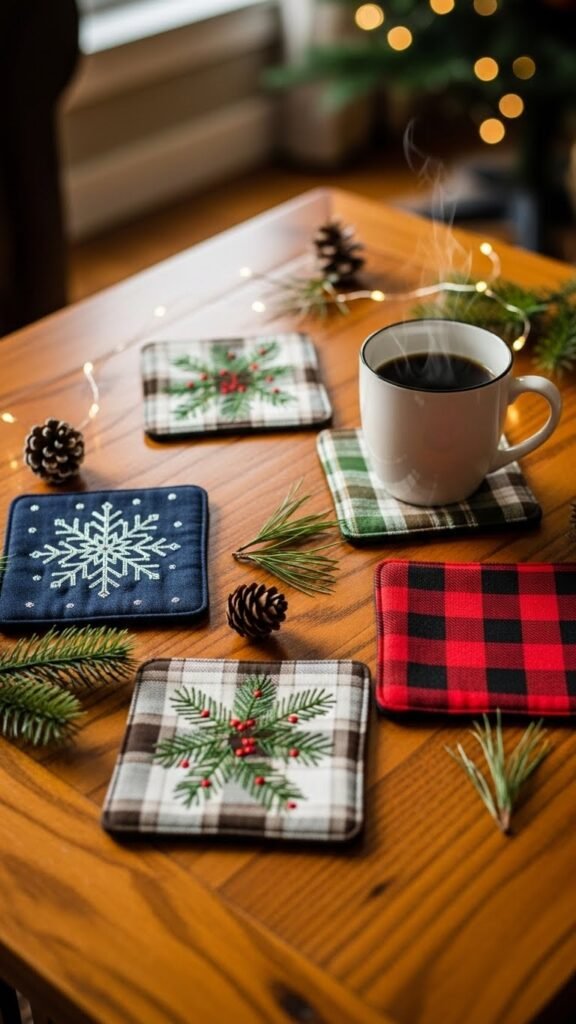 DIY Christmas Coasters