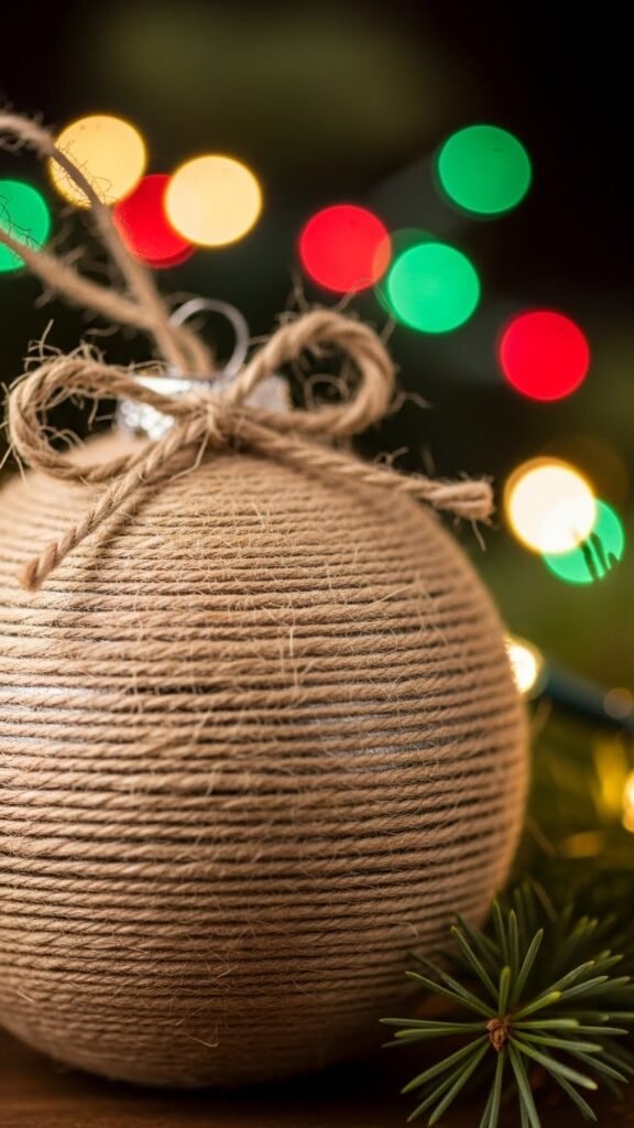 Twine-Wrapped Baubles