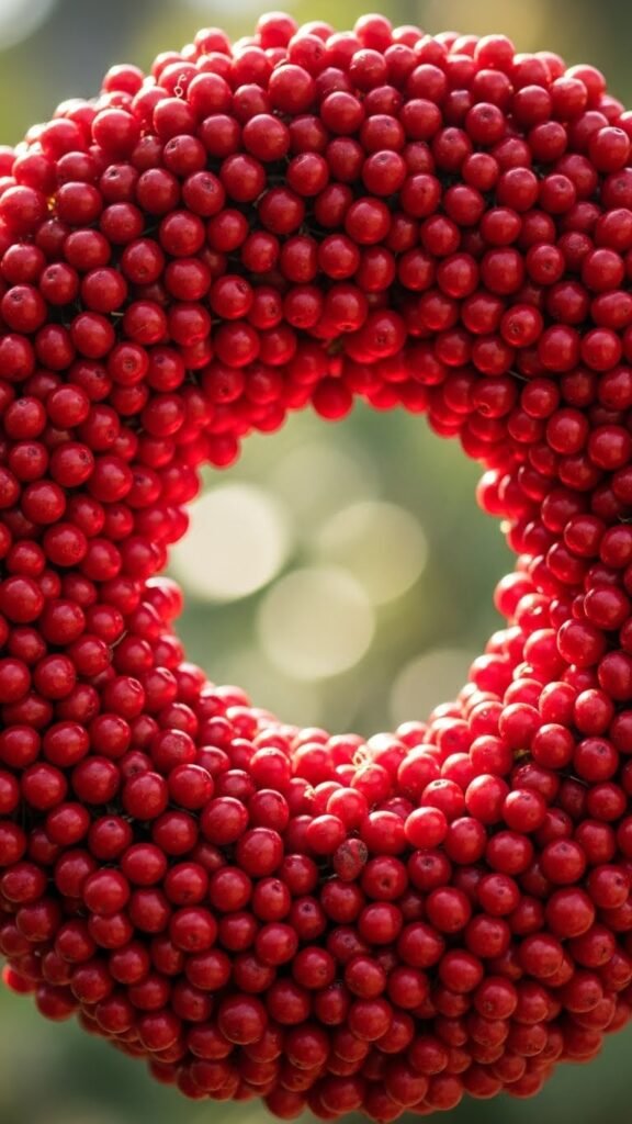  Red Berry Burst Wreath
