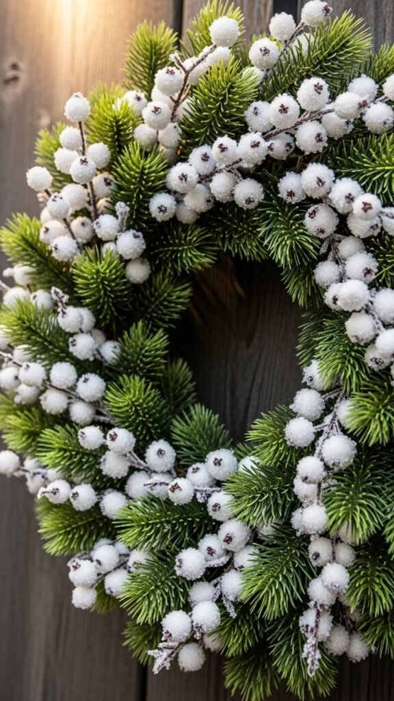 White Berry & Pine Wreath