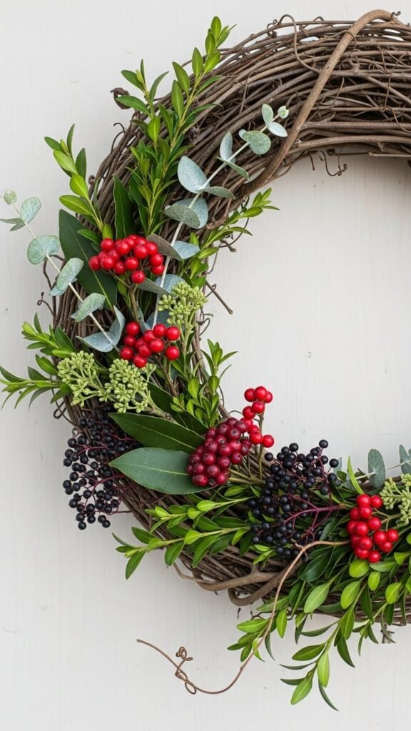 Grapevine Holiday Wreath