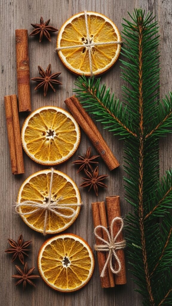 Rustic Dried Orange & Cinnamon Ornaments