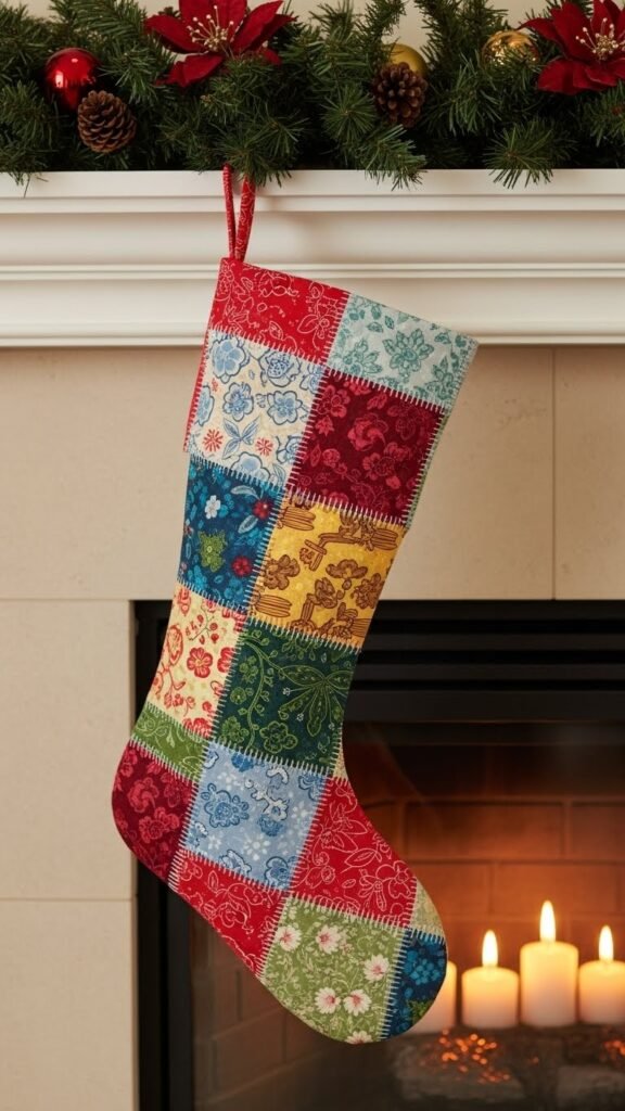 Quilted Patchwork Stocking