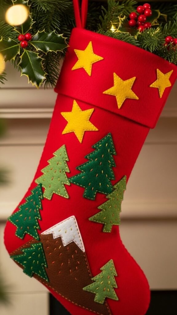 Felt Appliqué Stocking