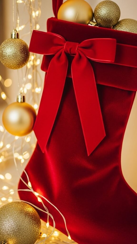 Velvet Ribbon Stocking