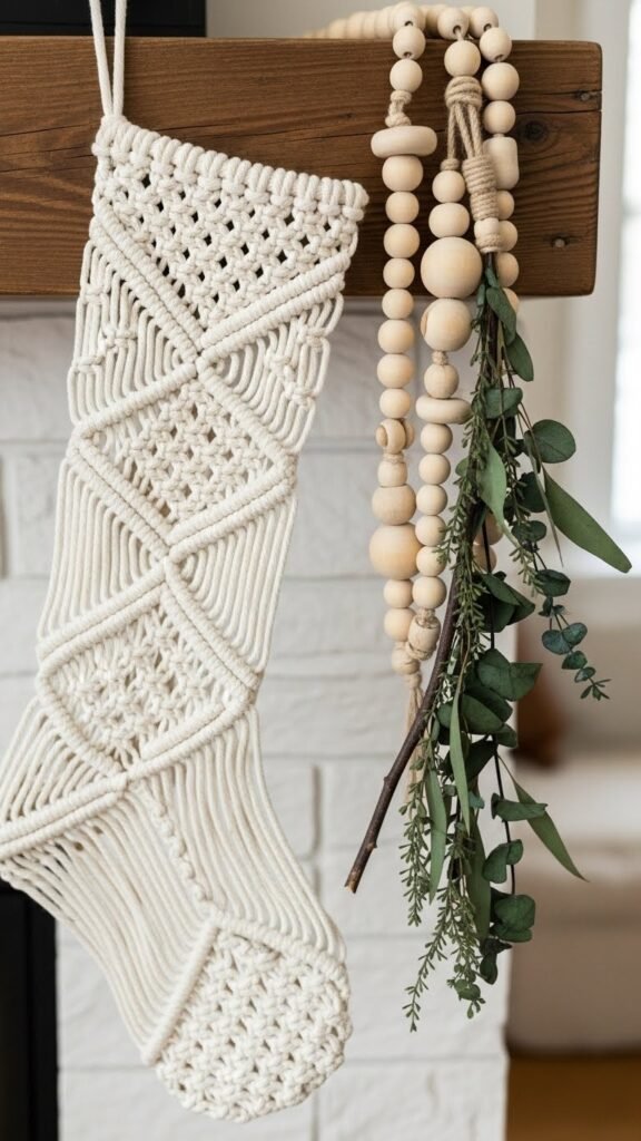 Boho Macramé Stocking