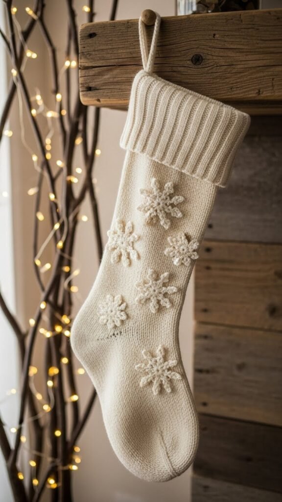 Crochet Snowflake Stocking