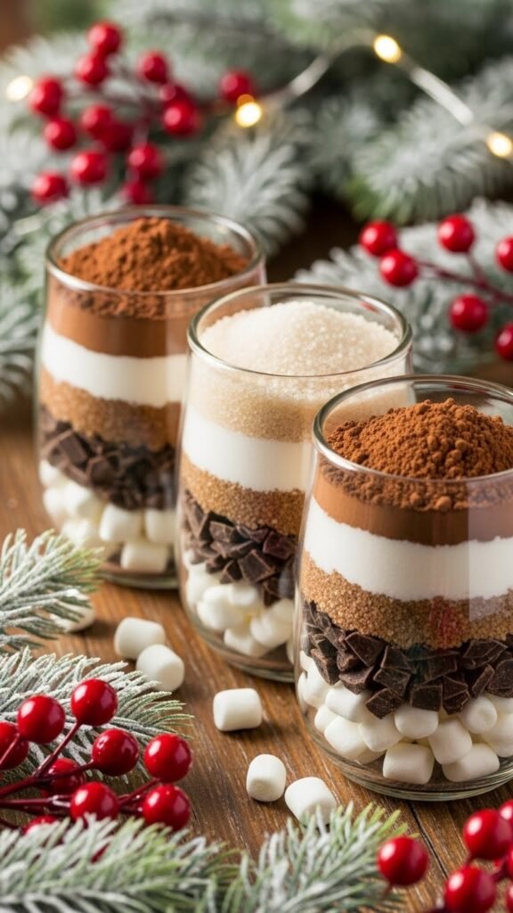 DIY Hot Cocoa Mix in Jars