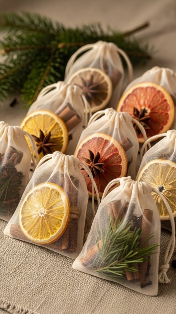 DIY Winter Potpourri Bags