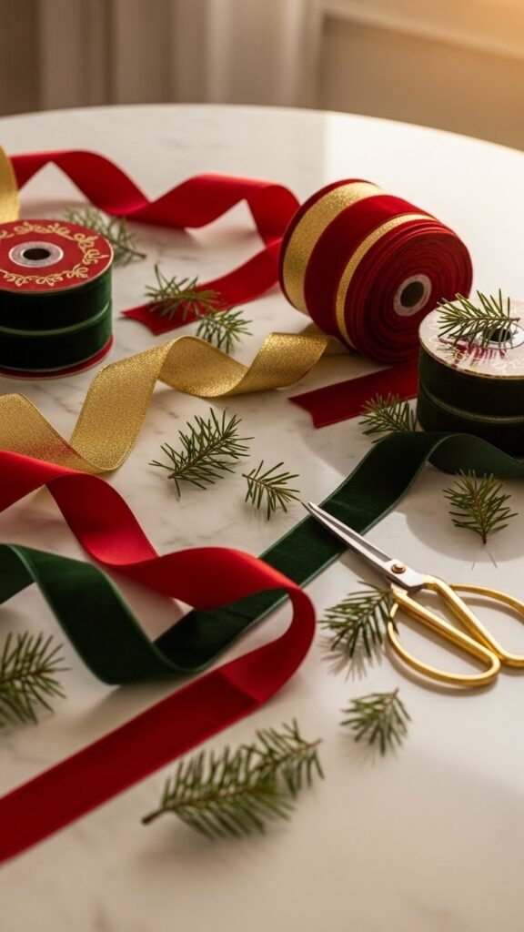 Christmas DIY Ribbon Bows