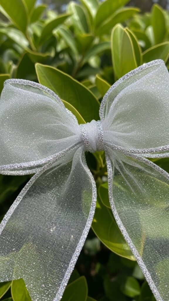 Sheer Sparkle Ribbon Bow