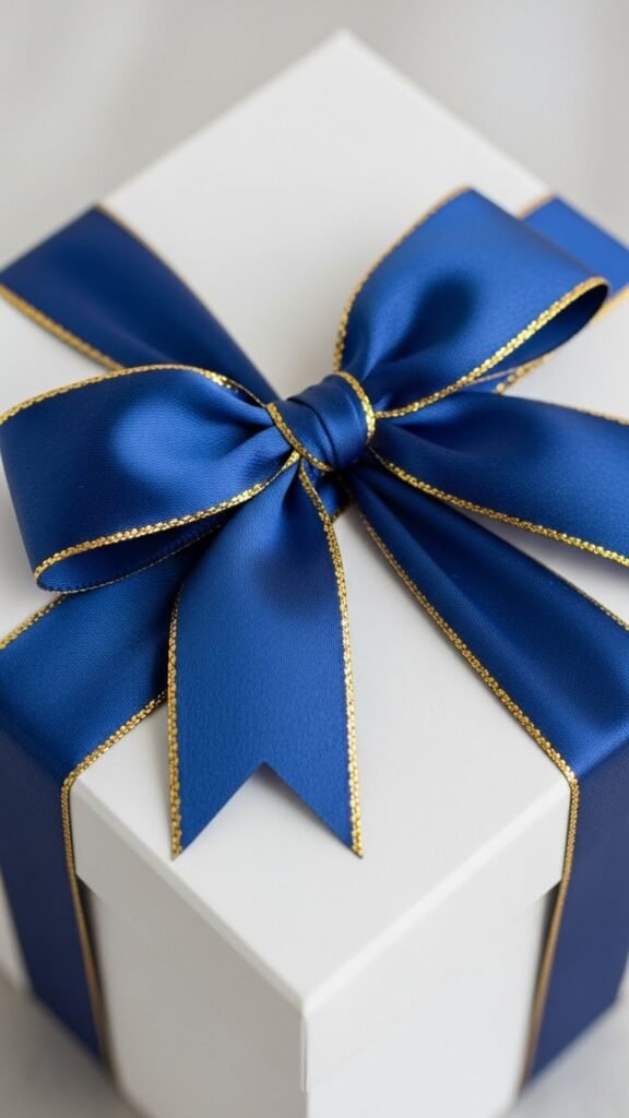Metallic Edge Ribbon Bow