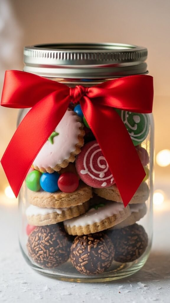 Bow-Wrapped Mason Jar Gifts
