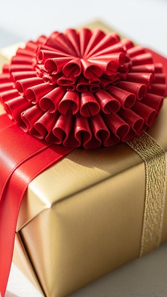 Ribbon Rosette Gift Topper