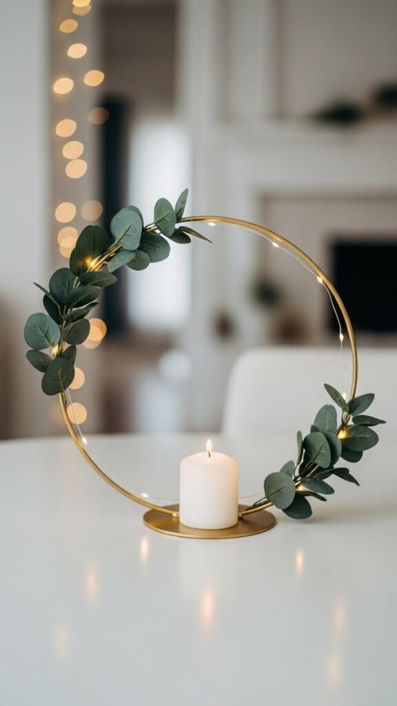 Minimalist Gold Hoop Centerpiece