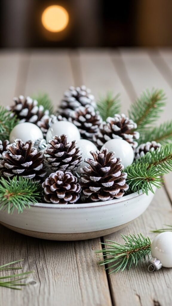 Pinecone Bowl Display