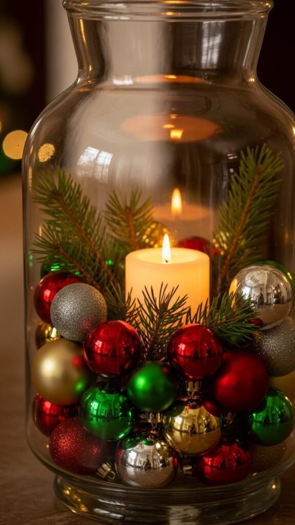 Ornament-Filled Lantern