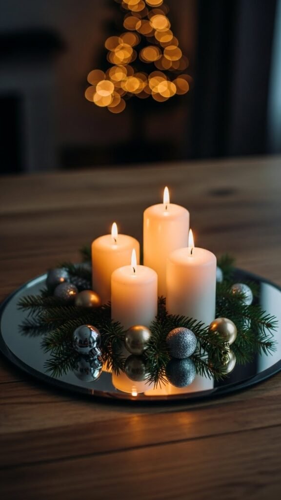  Candlelit Mirror Tray