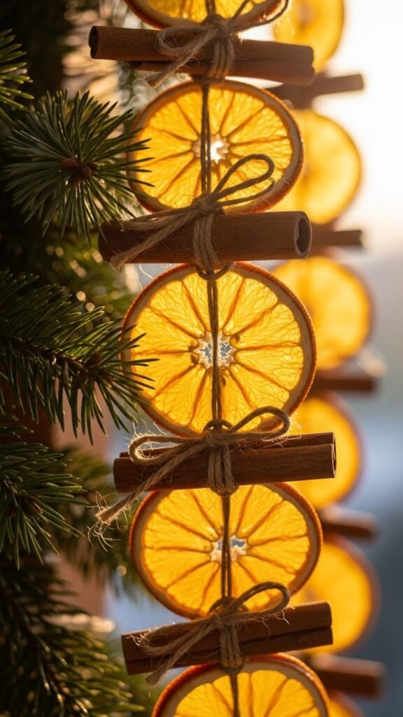 Dried Orange & Cinnamon Garland