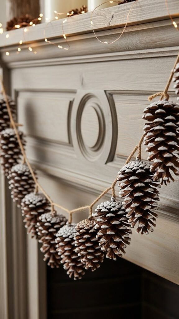 Rustic Pinecone Garland