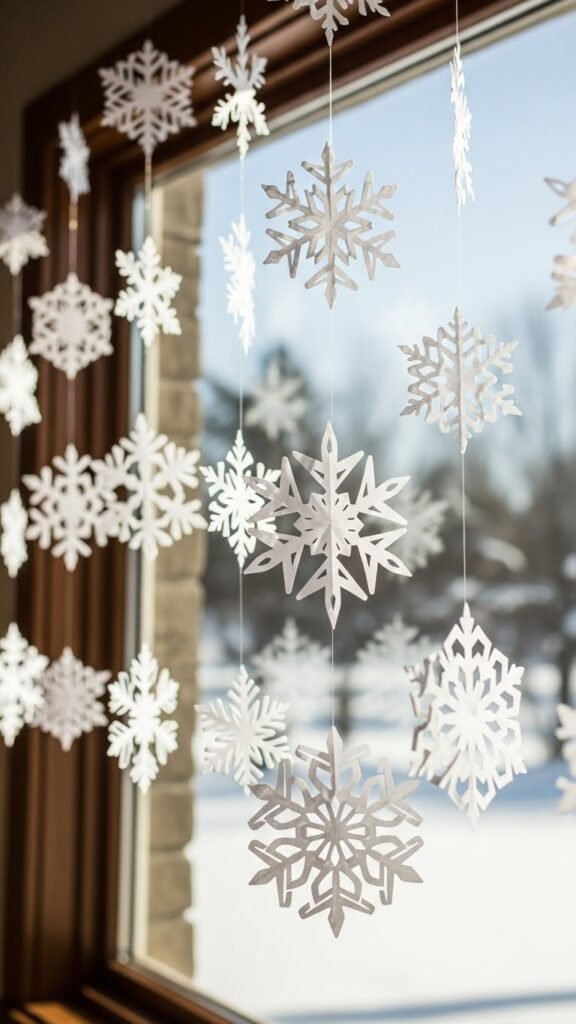 Snowflake Cutout Garland