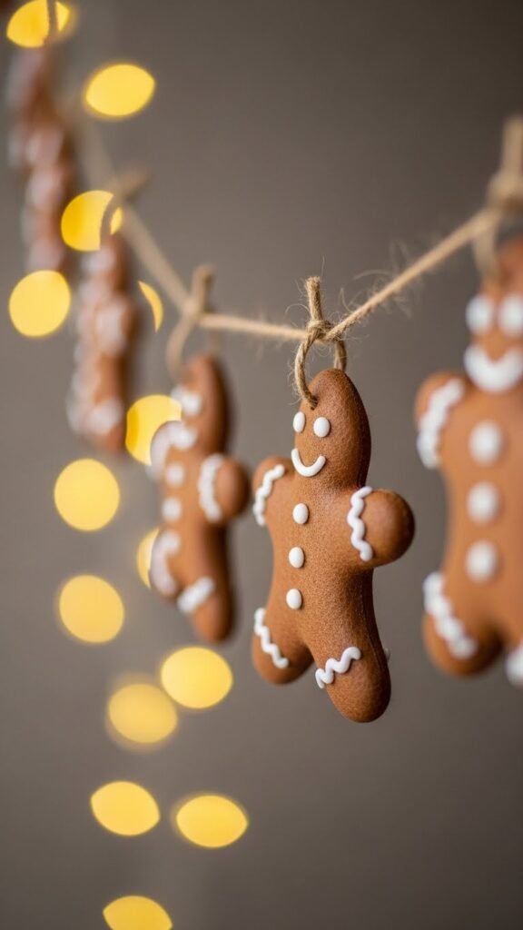  Gingerbread Shape Garland