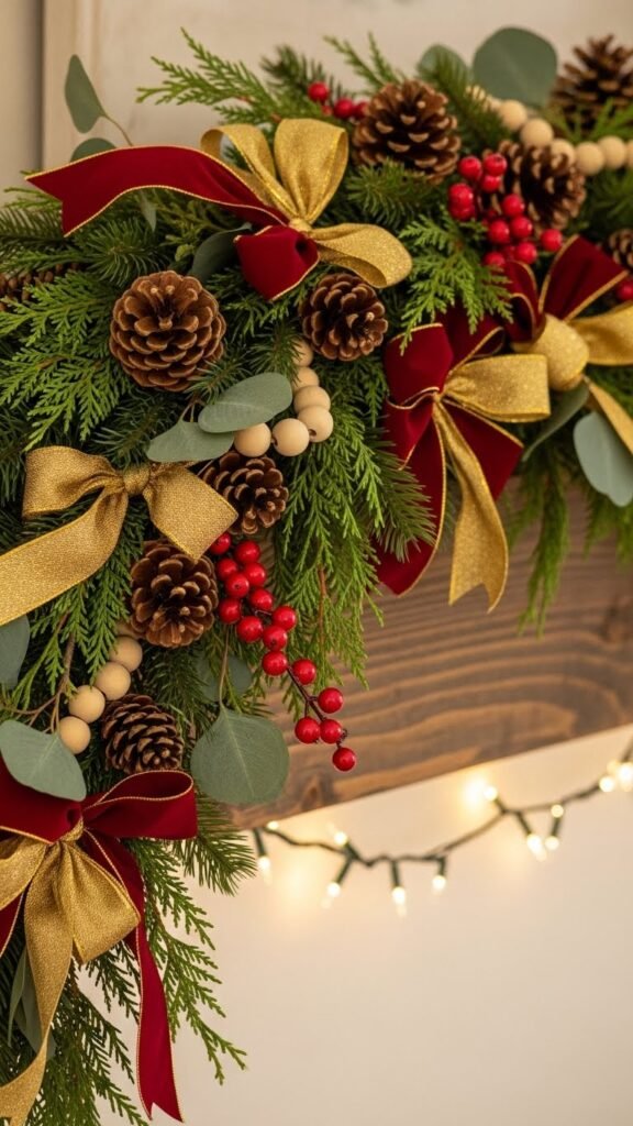 Mixed Texture Holiday Garland