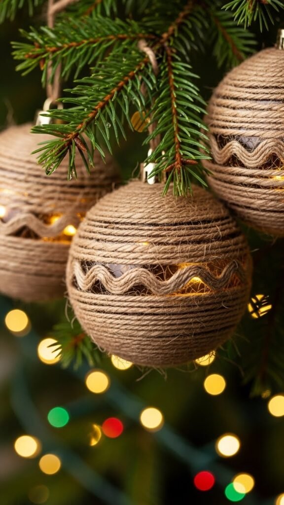 Rustic Twine Baubles