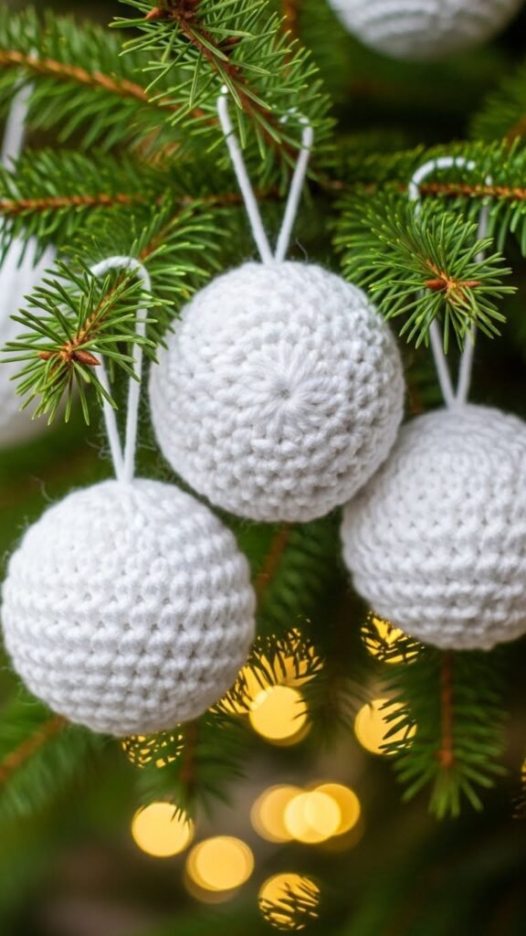 Crochet Snowballs