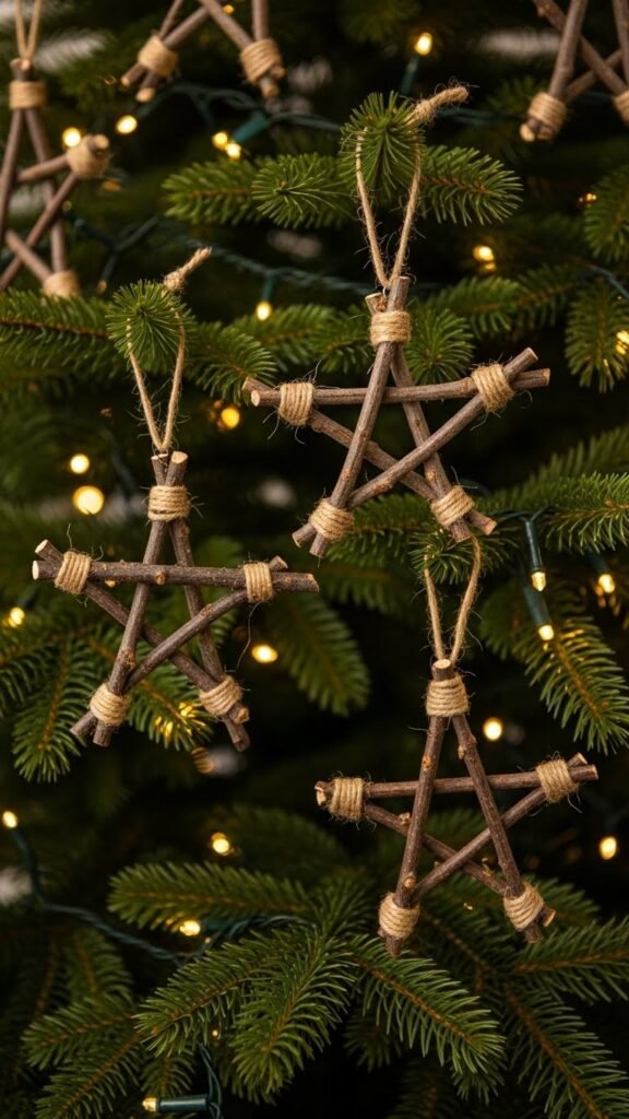 Twig Star Ornaments