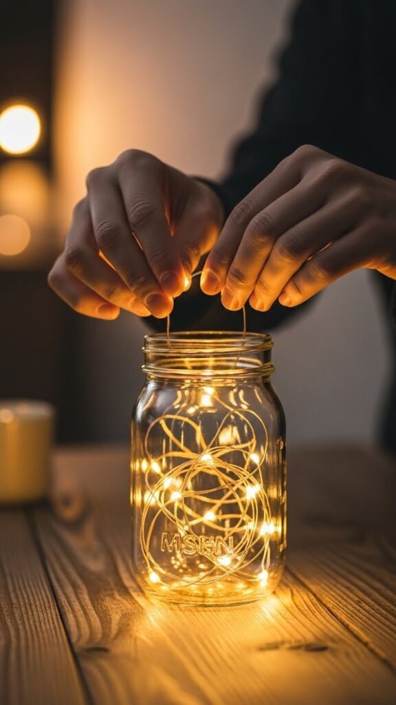 How to Make a Jar Lantern With a Cozy Glow