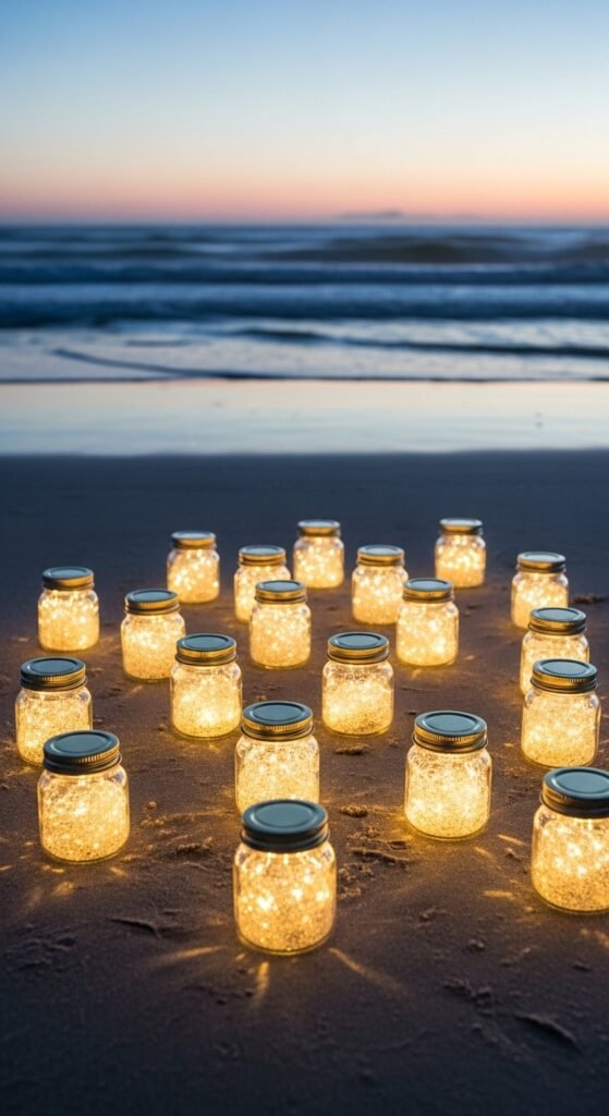Coastal Sand and Sparkle Jar