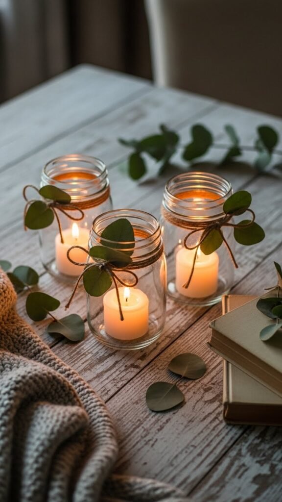 Create Elegant Mason Jar Candle Holders