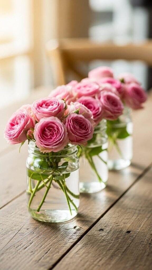 Mason Jar Rose Trio