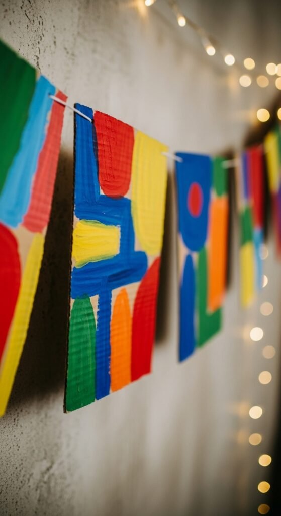 Painted Cardboard Banner