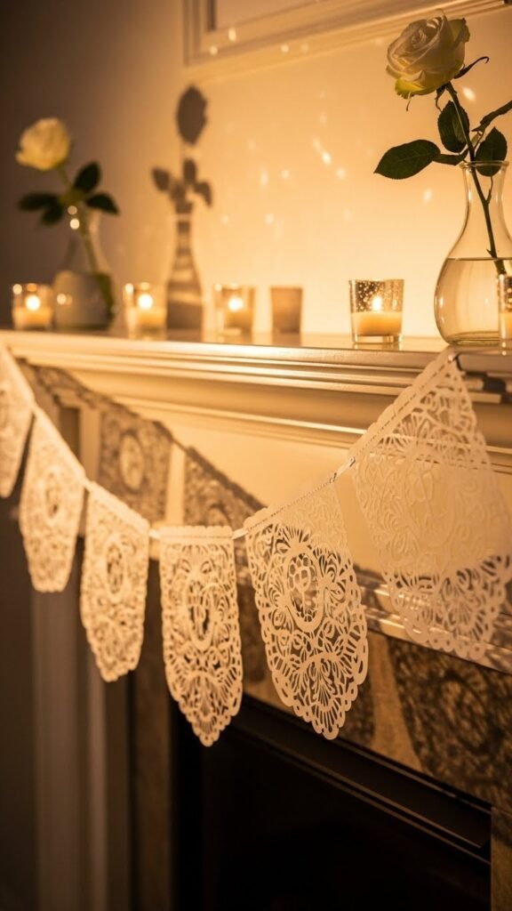 Paper Lace Love Banner