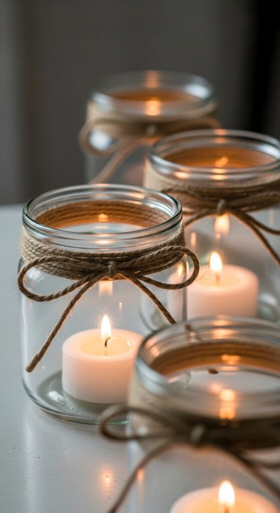 Simple Glass Candle Holders With a Cozy Glow