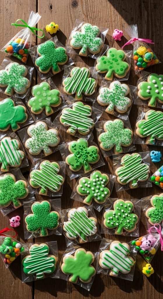 Shamrock Shaped Cookies
