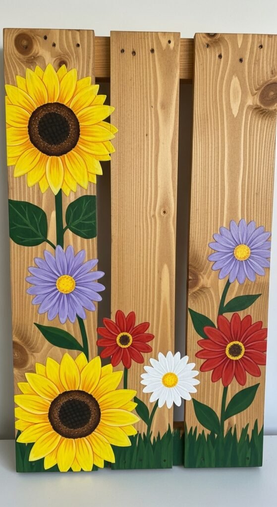 DIY Pallet Flower Sign